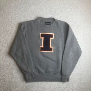 Vintage Jansport grey University of Illinois crew neck sweatshirt embroidered S